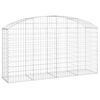 vidaXL Cesto Gabbione ad Arco 200x50x100/120 cm Ferro Zincato
