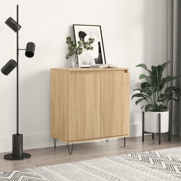 vidaXL Credenza Rovere Sonoma 60x35x70 cm in Legno Multistrato