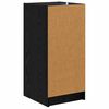 vidaXL Credenza Rovere nero 35 x 37 x 76 cm Legno multistrato