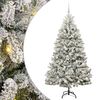 vidaXL Albero di Natale artificiale 180 cm 300 LED Bianco caldo