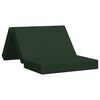 vidaXL Divano Letto Pieghevole 100 x 67 x 45 cm Verde Scuro