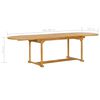 vidaXL Set da Pranzo 9 pz in Legno Massello di Teak