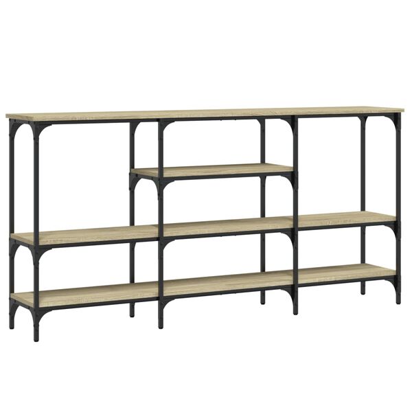 vidaXL Tavolo Consolle Rovere Sonoma 160x29x80 cm in Legno Multistrato