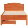 vidaXL Letto senza Materasso Marrone Cera 90x200 cm Legno di Pino