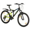 vidaXL Mountain Bike 21 Speed 26" Ruote 49 cm Nero