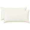 vidaXL Federa 2 pcs HOUTEN Bianco 40 x 80 cm Lino