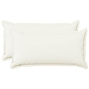 vidaXL Federa 2 pcs HOUTEN Bianco 40 x 80 cm Lino