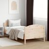 vidaXL Letto senza Materasso 75x190 cm in Legno Massello Pino