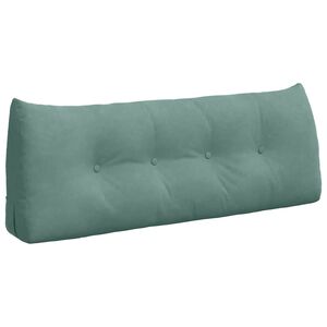 vidaXL Cuscino per Schiena Verde Mare 120 x 24 x 50 cm Velluto