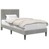 vidaXL Struttura del letto Grigio Chiaro 100 x 200 cm Velluto