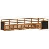vidaXL Set di divani da esterno 6 pz Naturale Legno di Acacia Massello
