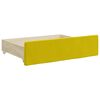 vidaXL Divano Letto Estraibile con Cassetti Giallo 90x200cm in Velluto