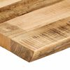 vidaXL Piano Tavolo Bordi Vivi 70x40x2,5cm Legno Massello Mango Grezzo