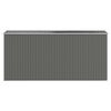 vidaXL Capanno da Giardino Grigio Chiaro 192x440x223cm Acciaio Zincato