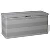vidaXL Baule da Giardino Grigio 117x45x56 cm