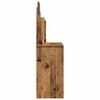 vidaXL Toeletta con Specchio Legno Antico 96x39x142 cm
