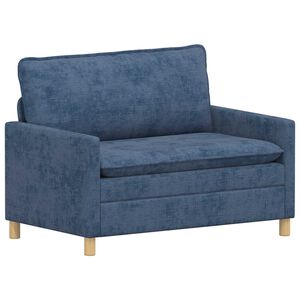 vidaXL Divano Blu 126 x 81 x 87,5 cm Poliestere