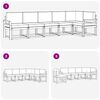 vidaXL Set di divani da esterno 6 pcs Grigio Naturale e Chiaro