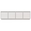 vidaXL Mobile Porta TV Bianco 156x37x45 cm in Legno Massello di Pino