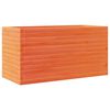 vidaXL Fioriera Giardino Marrone Cera 90x40x46 cm Legno Massello Pino