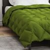 vidaXL Duvet Invernale Verde 220 x 140 cm Microfibra