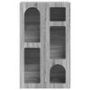 vidaXL Credenza Grigio Sonoma 59 x 35 x 100,5 cm Legno multistrato