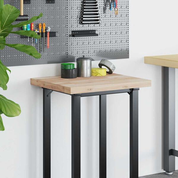 vidaXL Piano Scrivania Non Trattato 60x50x4cm Legno Massello di Acacia