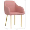vidaXL Sedie da Pranzo 6 pz Rosa in Velluto
