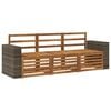 vidaXL Set divani 3 pz Legno di Acacia Massello