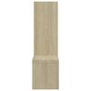 vidaXL Mensole a Muro 2pz Bianco e Sonoma 50x15x50cm Legno Multistrato