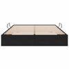 vidaXL Letto con Contenitore con testiera Nero 135 x 190 cm Velluto