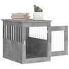 vidaXL Gabbia Cani Arredamento Grigio Cemento 55x75x65cm Multistrato