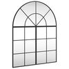 vidaXL Specchio da Parete Nero 80x100 cm Arco in Ferro