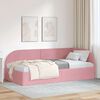 vidaXL Cornice del letto ad angolo con testiera Rosa 80 cm x 200 cm