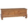 vidaXL Supporto TV Naturale 110 x 35 x 40 cm Legno di teak solido
