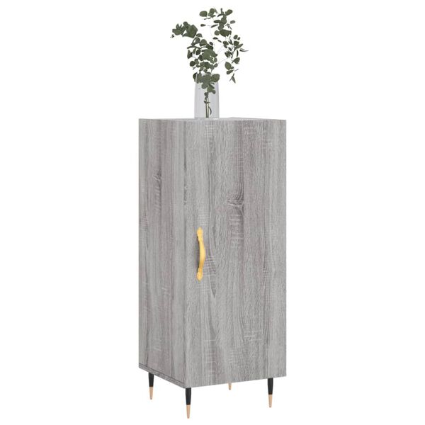 vidaXL Credenza Grigio Sonoma 34,5x34x90 cm in Legno Multistrato