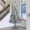 vidaXL Albero di Natale con 300 LED con supporto Verde 300 cm PVC