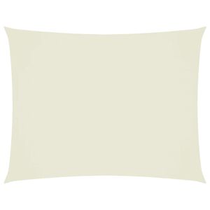 vidaXL Parasole a Vela Oxford Rettangolare 3x6 m Crema