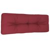 vidaXL Cuscino per Pallet Rosso Vino 120x40x12 cm in Tessuto