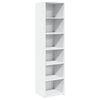vidaXL Credenza Bianca 45x41x185 cm in Legno Multistrato