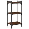 vidaXL Libreria 3 Ripiani Rovere Marrone 40x30x86 cm Legno Multistrato