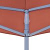 vidaXL Tetto per Tendone per Feste 3x3 m Terracotta 270 g/m²