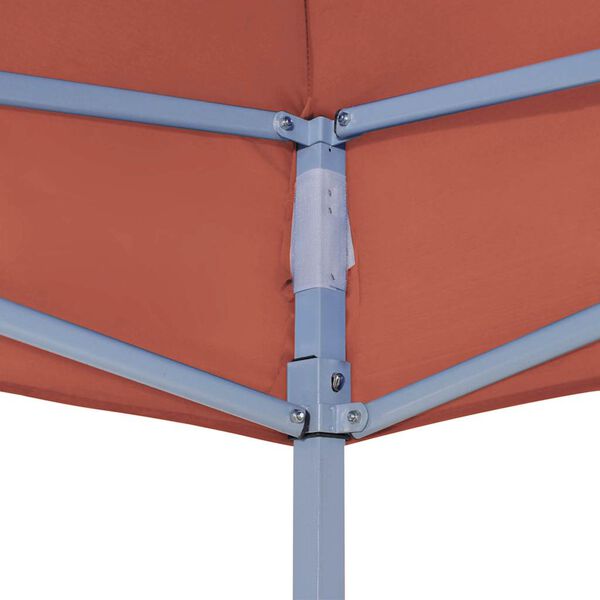 vidaXL Tetto per Tendone per Feste 3x3 m Terracotta 270 g/m²