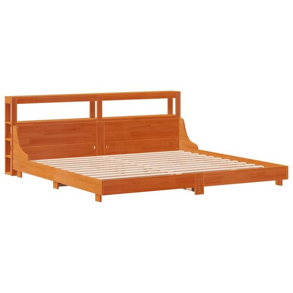 vidaXL Letto senza Materasso Marrone Cera 180x200 cm in Legno di Pino