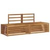 vidaXL 2 pz Set di divani da esterno Legno di Acacia Massello Naturale