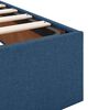 vidaXL Struttura Letto Pouf con Materasso Blu 100x200 cm in Tessuto