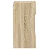 vidaXL Mobili da parete con luci LED per TV 2pz Rovere Sonoma 40x30x60,5 cm