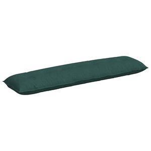 vidaXL Cuscino per Schiena Verde Scuro 200 x 19 x 50 cm Tessuto