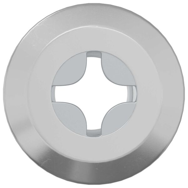 vidaXL Dado a bloccaggio 2 pcs Nichel M6 x 15 mm Acciaio