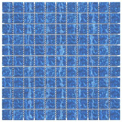 vidaXL Piastrelle Mosaico 11 pz Blu 30x30 cm in Vetro